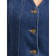 thumbnail image 5 of INSPIRE CHIC Chalecos de Mezclilla para Mujer Recortados Cuello en V Sin Mangas Abotonado Chaleco Occidental de Mezclilla Tops M Azul Oscuro, 5 of 6