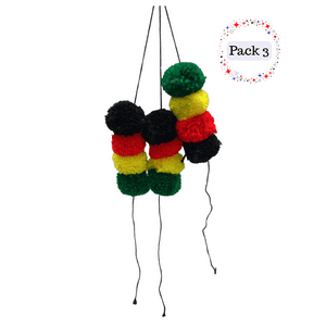 Genérico - Pack 3 Cintillo Pompon Nortino – Baile Tradicional / Fiestas Patrias
