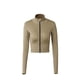 thumbnail image 2 of Poleron Crop Con Cierre Beige S, 2 of 3