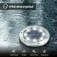 thumbnail image 4 of Lámpara solar de jardín, 8 LED, 6000 K, blanco frío, impermeable, IP65, foco empotrable para exterior, paquete de 4, 4 of 5