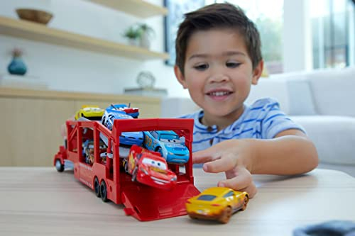 Disney Cars Toys - Disney Pixar Cars Mack Hauler, Camión Transportador De Juguete De 13 Pulgadas Con Rampa Y