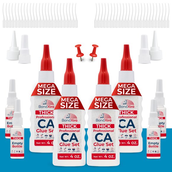 Pegamento Super Glue BondExtra Thick CA, 473 ml, para carpintería