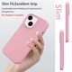 thumbnail image 3 of Funda de teléfono EUMADOVE para iPhone 13/14 de silicona rosa, 3 of 9