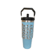 thumbnail image 1 of Vaso Térmico Celeste 900ml Grabado Láser Animal Print | Acero Inoxidable, 1 of 2