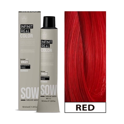 Sow - Tintura Permanente Bajo Amoniaco Rojo100Ml + Oxidante