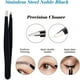 thumbnail image 4 of Eyebrow Trimmer Kit, Professional 3 In 1 Eyebrow Scissors, Tweezer, Eyebrow Razor, Non Slip Finger Grips Hair Removal Beauty Accessories For Men Women, 4 of 4
