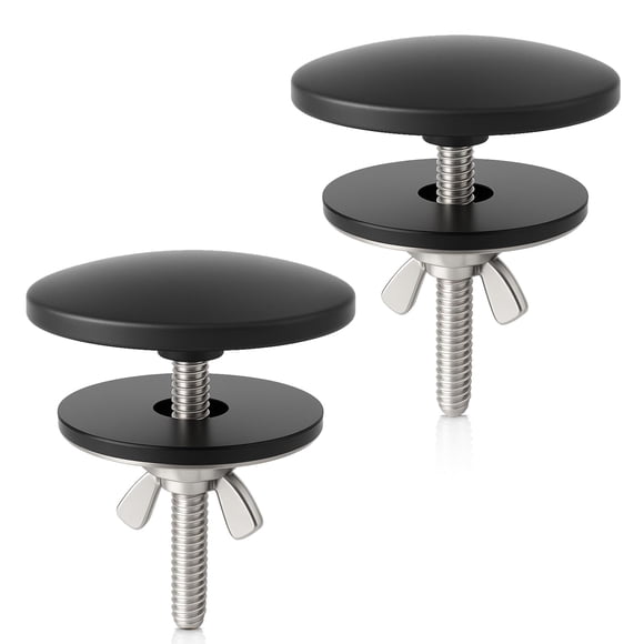 Cubierta para orificio de fregadero ROOGSIH de latón macizo, 5 cm, negro mate