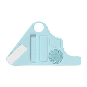 Ioensy - Almohadilla De Silicona Para Almacenamiento De Maquillaje, Alfombrilla De Limpieza Para Brochas De Maquillaje, Para Suministros De Arte, Brochas, Color Azul