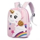thumbnail image 1 of 1pc Cute Rainbow Unicorn Pattern Children's Backpack, Cartoon Children's Backpack With Breathable Air Cushion, Boys And Girls Backpack For Kindergarten Students, 1 of 3