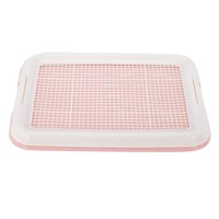 Magideal - Bandeja De Entrenamiento Para Ir Al Baño Para Perros, Extraíble, Fácil De Limpiar Con Pestillo Seguro, Rincón De Entrenamiento Para Ir Al Baño En Inte Rosa
