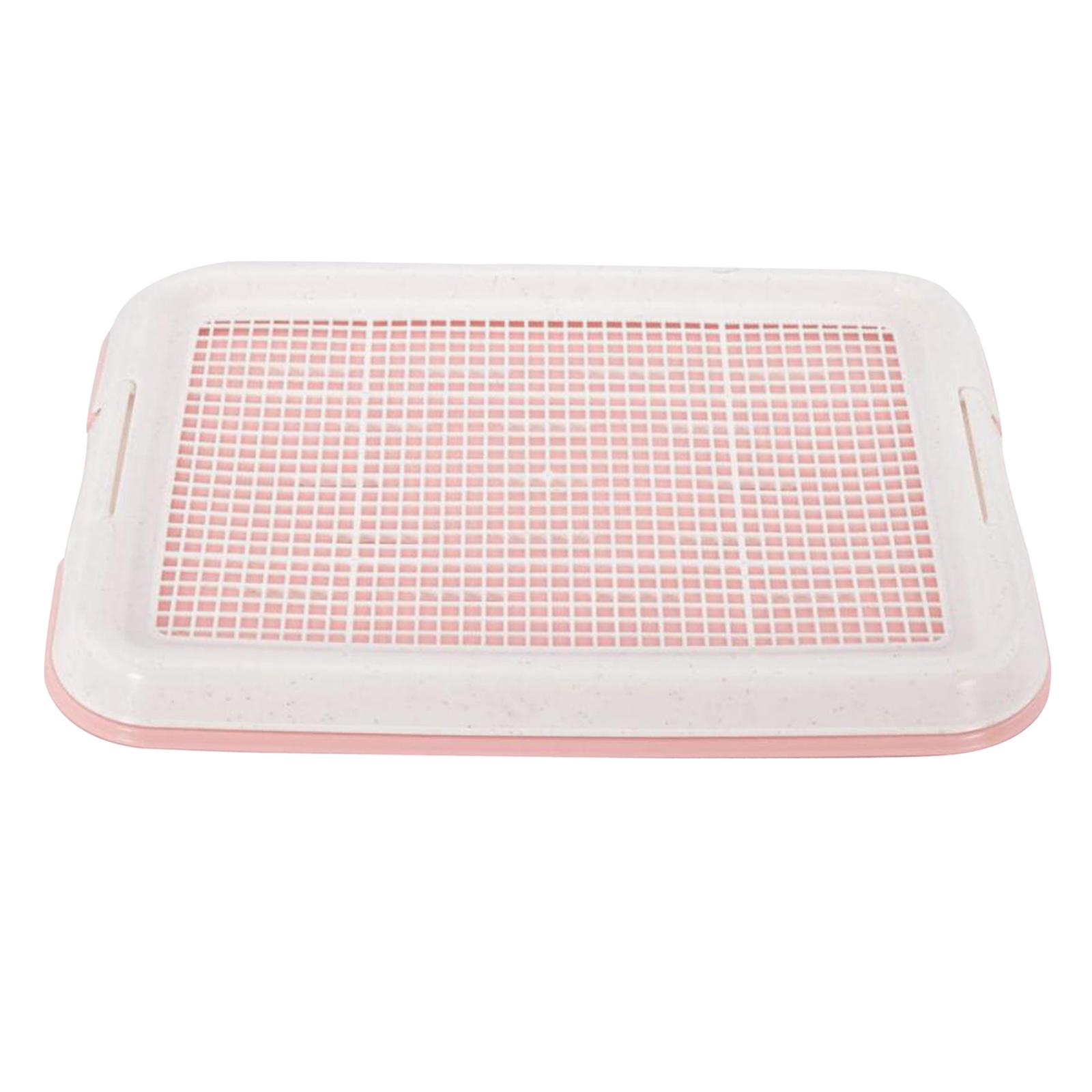 Magideal - Bandeja De Entrenamiento Para Ir Al Baño Para Perros, Extraíble, Fácil De Limpiar Con Pestillo Seguro, Rincón De Entrenamiento Para Ir Al Baño En Inte Rosa