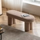 thumbnail image 2 of Poltrona Taburete Estilo Banqueta Sherpa Mocha Creme, 2 of 8