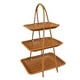 thumbnail image 5 of Cesta Para Servir Alimentos, Estante De Almacenamiento Marrón Para Botellas De Especias, Soporte Para Aperitivos De Frutas, Tres Capas, 5 of 5