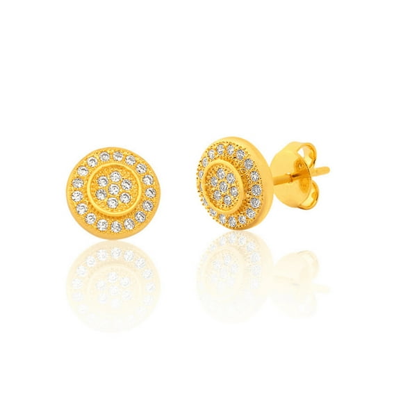 Aros Punto de luz Oro Laminado - Dorado Elegante