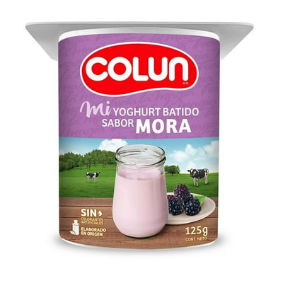 Yoghurt Batido Sabor Mora Pote 125 G Colun
