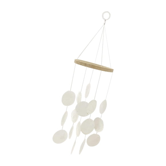 Shell Wind Chimes Decoración Colgante Windchimes Para Decoración De Jardín Blanco