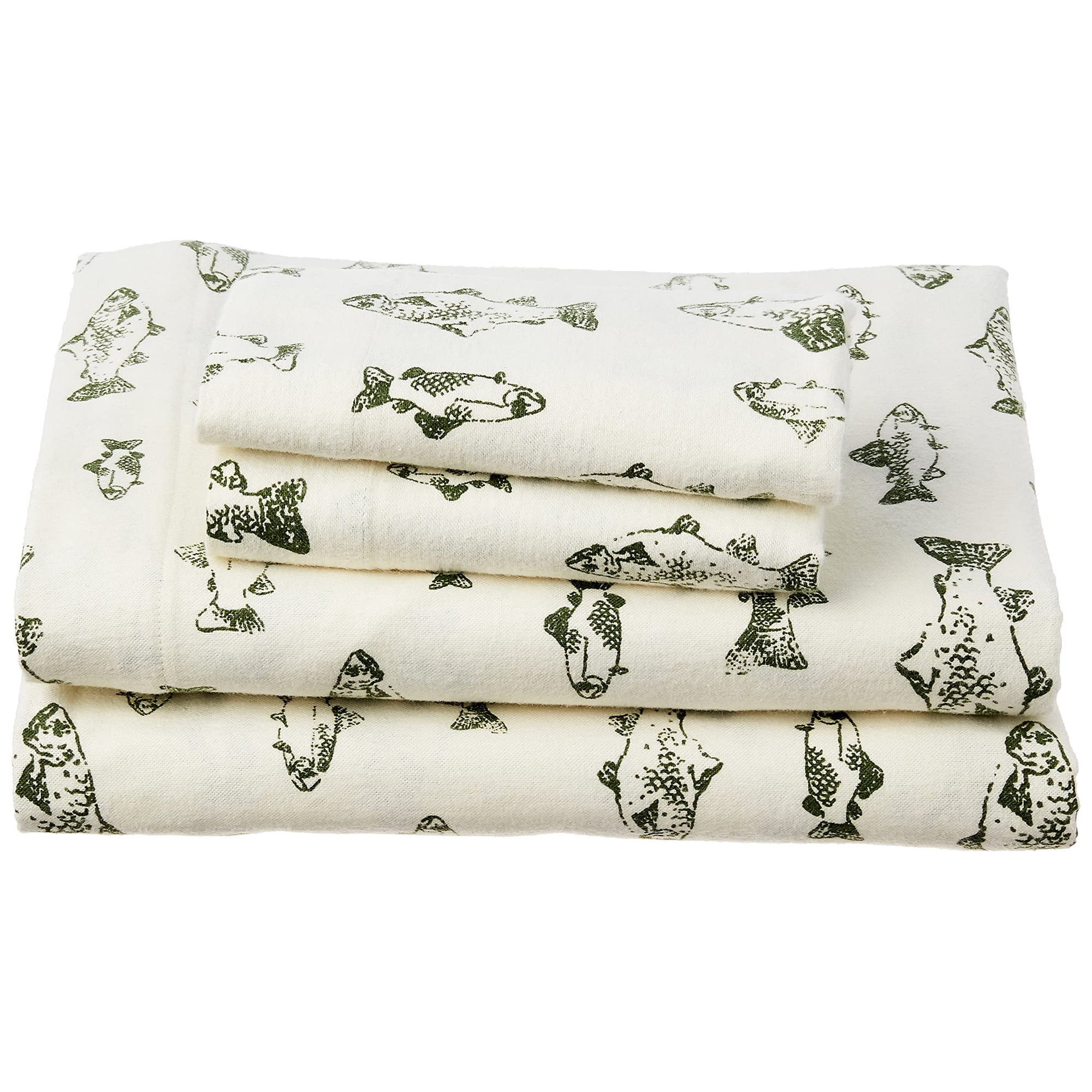 Sábanas De Franela Eddie Bauer Tamaño Queen Con Fundas De Almohada Y Sábana Ajustable