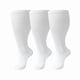 thumbnail image 1 of suxuMhao Calcetines Atléticos - Calcetines Grandes, Calcetines Extragrandes de Talla Grande, Calcetines hasta la Rodilla y la Pantorrilla para Uso Diario y Deportivo, Talla 4XL, 3 Pares, Blanco,, 1 of 2