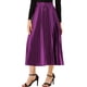 thumbnail image 1 of Falda de fiesta plisada midi con cintura elástica metálica para mujer NOMADIC NOOK S Púrpura, 1 of 7