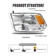 thumbnail image 5 of Conjunto de faros ADCARLIGHTS para Dodge Ram 2009-2018, 5 of 9