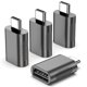 thumbnail image 1 of Adaptador USB-A a USB-C, paquete de 4, carga rápida POHFP, 1 of 6