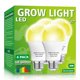 thumbnail image 1 of Bombilla LED de cultivo mfxmf A19, 9 W, E26, espectro completo, paquete de 4 unidades, 1 of 7