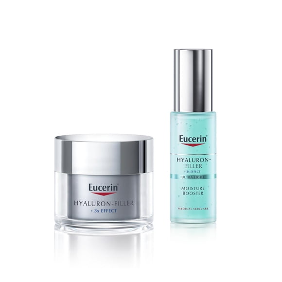 Pack Eucerin Crema Hyaluron Noche + Gel Facial Booster