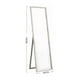 thumbnail image 2 of Espejo Cuerpo Entero 150x40cm Base Plegable Estilo Japonés Blanco, 2 of 3