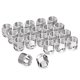 thumbnail image 1 of Tuercas GasSupply M12 x 1.25, extremo corto y abierto, 21 mm, 20 unidades, cromadas, 1 of 6