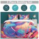 thumbnail image 5 of Squirtle Bed Duvet Cover Funny Anime Cartoon Bedding Sets Lightweight 3 Piece Comforter Sets, 5 of 5