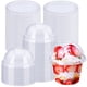 thumbnail image 1 of Vasos desechables de plástico transparente de 8 onzas con tapas en forma de cúpula, paquete de 50, 1 of 7