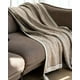 thumbnail image 3 of Mantas para sofas camas u oficinas con pompon 130x150 cm Café, 3 of 4