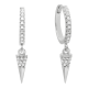 thumbnail image 3 of Aros Argollas Plata 925 Con Oro Hombre Y Mujer Blanco, 3 of 3