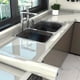 thumbnail image 1 of 1pc Marble Wallpaper, Waterproof Oil-proof Heat Resistant Peel And Stick Contact Paper, Granite Countertop Paper, Kitchen Bathroom Backdrop Table Desk Wall Desk Appliance Furniture Sticker, Renovation, 1 of 3