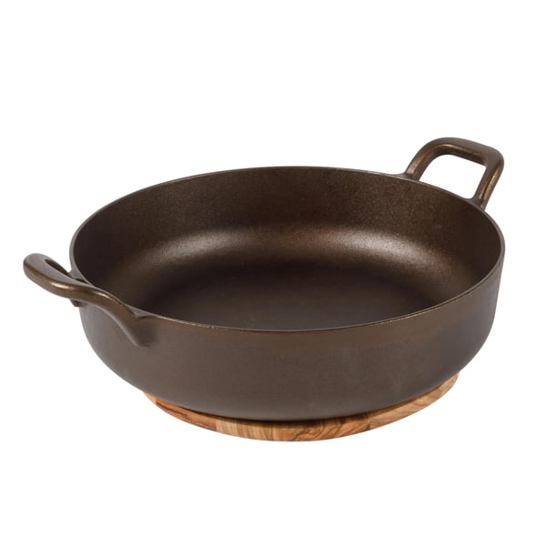 Sartén Diario Bloomhouse con Acabado de Bronce Natural de 13" (33 cm) de Hierro Fundido
