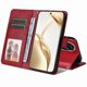 thumbnail image 3 of Funda Billetera para Honor 200 con Porta Tarjetas y Soporte Ajustable Rojo, 3 of 5