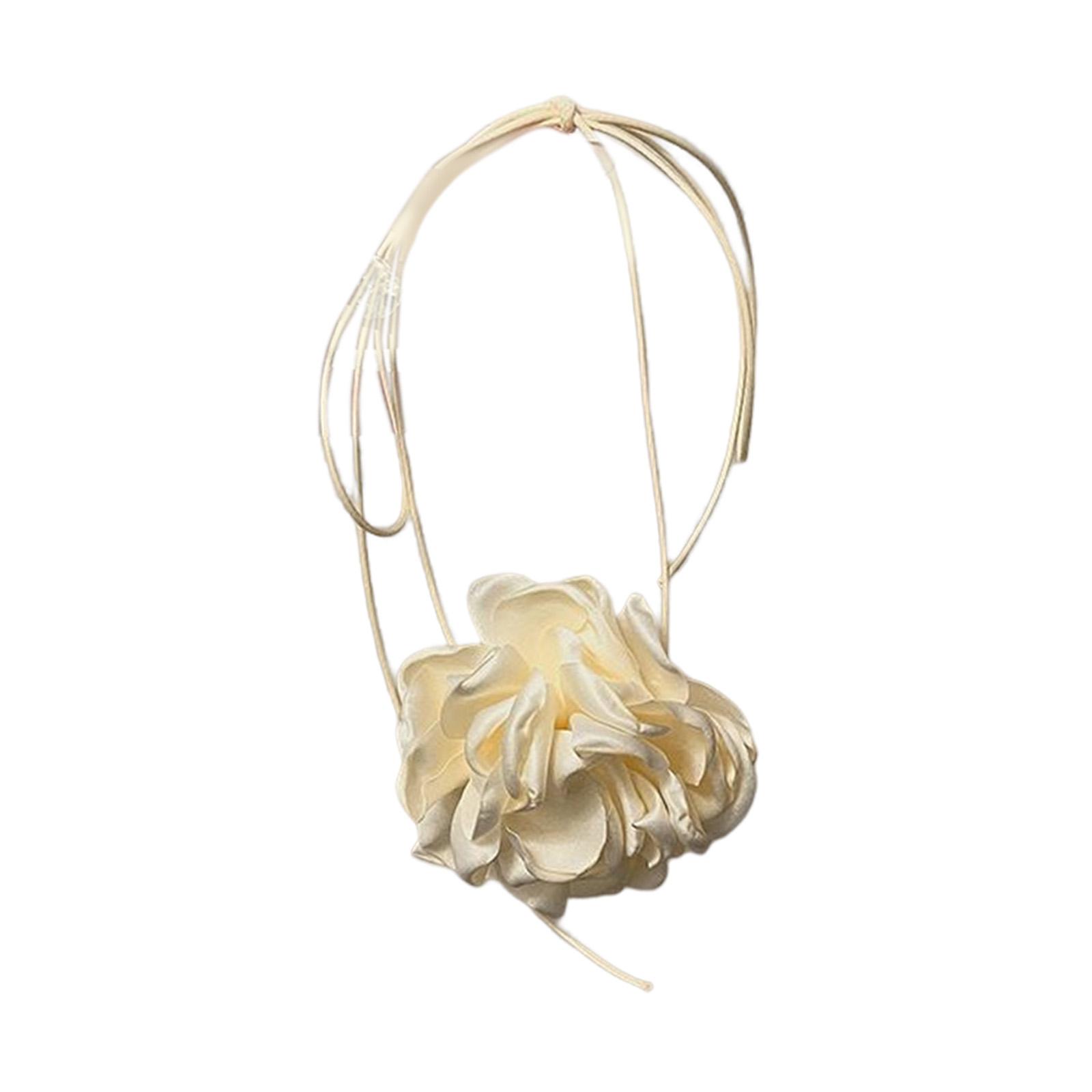 Ioensy - Gargantilla De Flores Para Mujer Cuello Gargantilla De Flores Fiesta Festival Halloween Amarillo