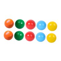 Bothyi - 10 Bolas De Madera De Arcoíris, Materiales De Aprendizaje Preescolar Para Niños, Regalos Navideños, Estilo B