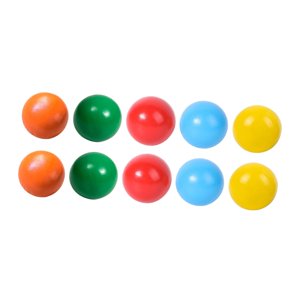 Bothyi - 10 Bolas De Madera De Arcoíris, Materiales De Aprendizaje Preescolar Para Niños, Regalos Navideños, Estilo B