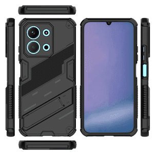 Funda Gangxun Antigolpes Para Xiaomi Redmi 15C 4G Con Soporte Invisible, Antihuellas Y Protección Completa