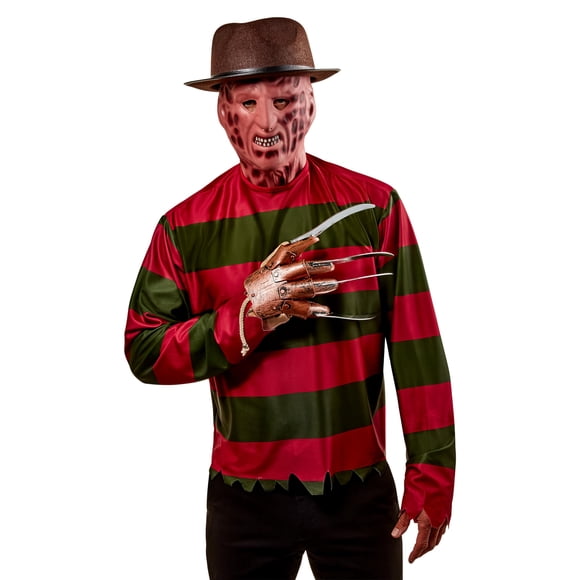 Camisa de Freddy Krueger de Costume Rubies Nightmare on Elm con máscara