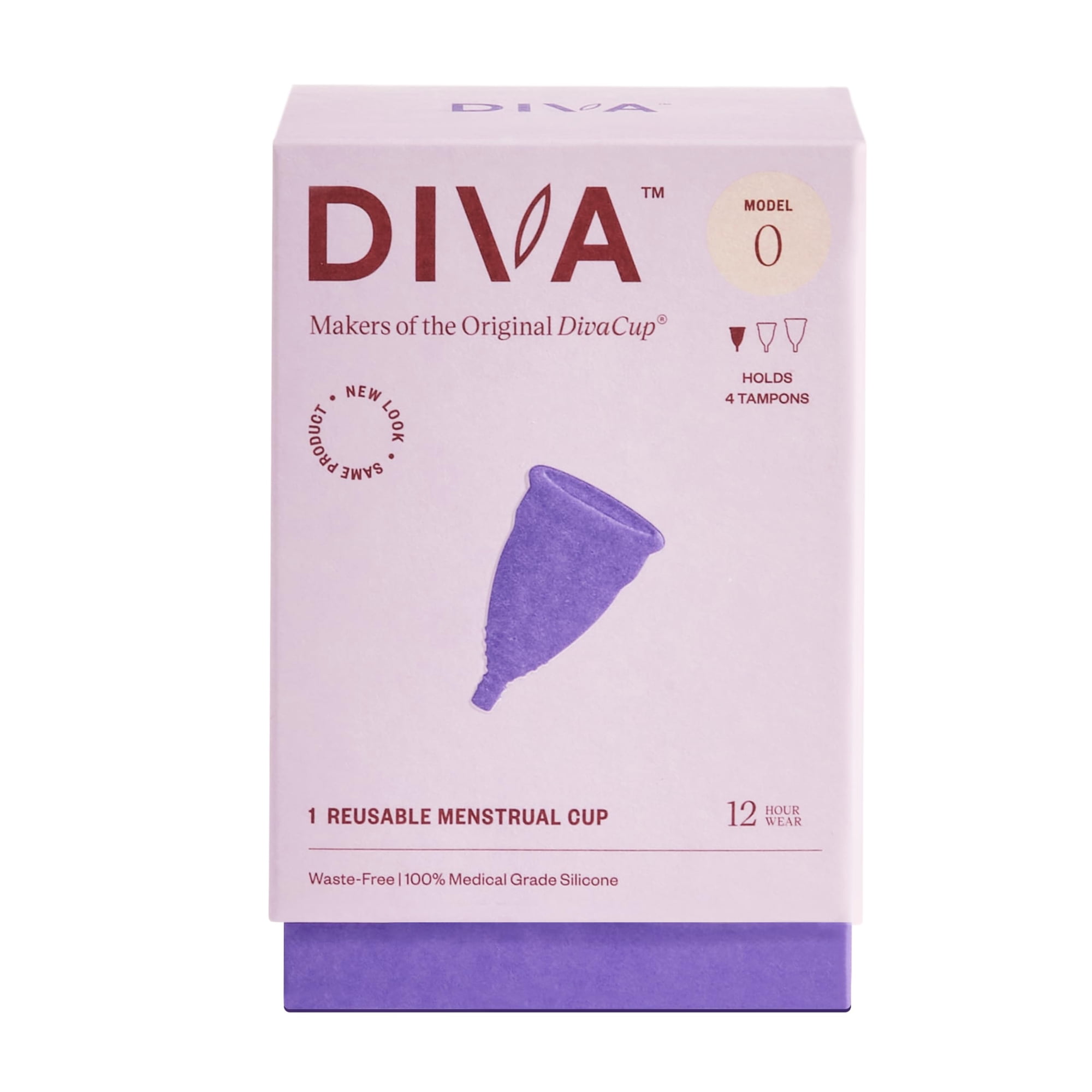 Copa Menstrual Divacup Modelo 0, Silicona De Grado Médico