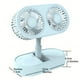 thumbnail image 4 of 1pc Summer New Double-blade Desktop Fan Mute Strong Wind Folding Retractable Home Office Double-headed Small Fan, 4 of 5