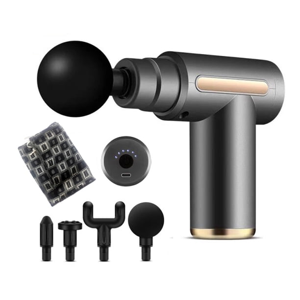 Massage Gun Electric Massager Portable Percussion Muscle Relax Pain Relief Body Neck Back Vibration Massaged Free Custom Logo