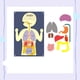 thumbnail image 1 of New Felt Learning Board, Human Body Organ Cognitive Early Education Board Busy Board Children's Early Education Puzzle Toys, 1 of 2