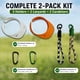 thumbnail image 2 of Sujetadores para pelota de pickleball con clip, paquete de 2, con cordones y mosquetones, 2 of 6