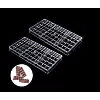 Genérico - Pack 2 Molde Chocolate Policarbonato Moldes Barra Chocolate