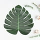 thumbnail image 4 of 12 hojas artificiales grandes de palmera verde para decoración del hogar, fiestas y bodas (21,5 cm), 4 of 8