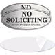 thumbnail image 1 of 2 letreros MongFun de aluminio adhesivos para no solicitar, 1 of 3