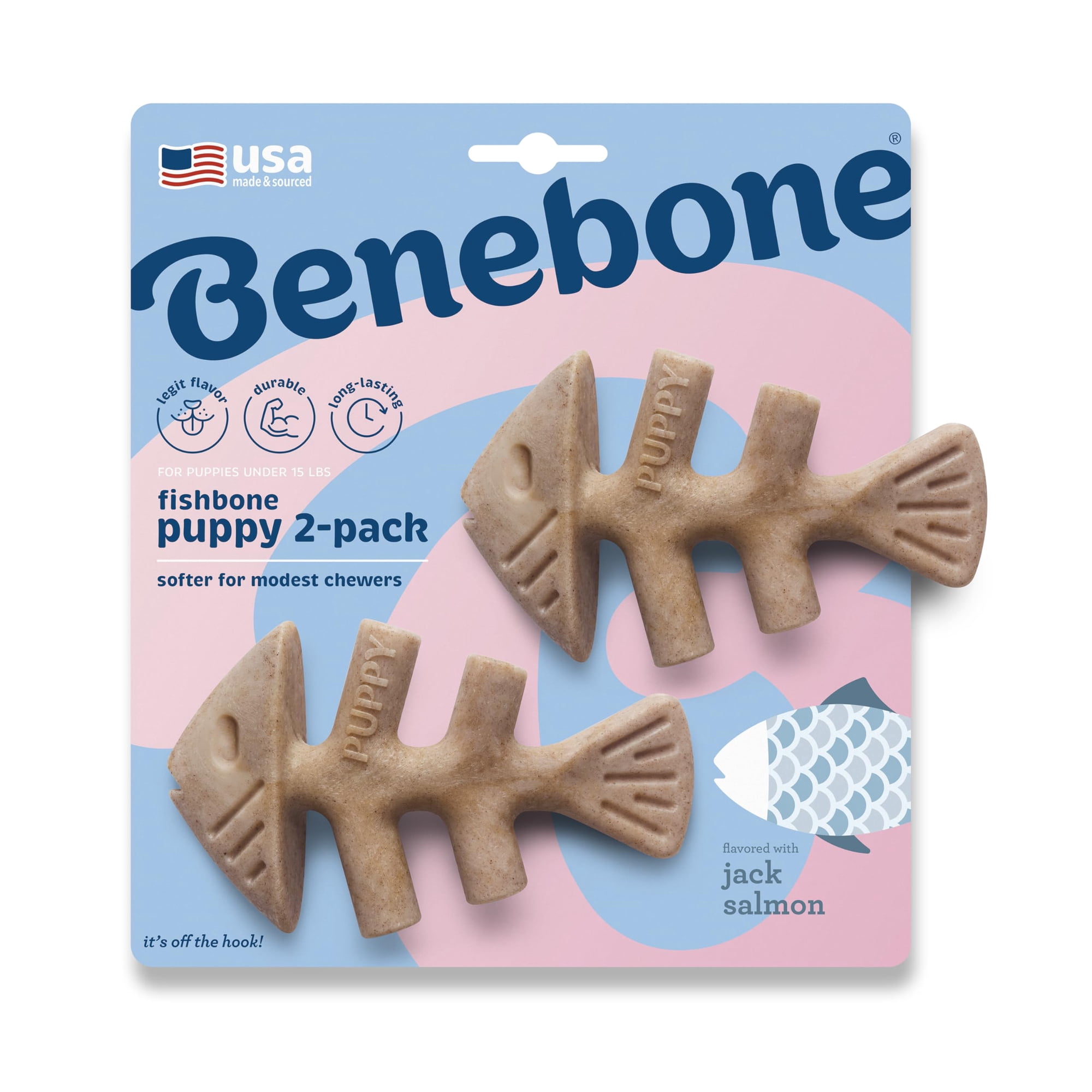 Juguete Masticable Para Perros Puppy Fishbone Más Suave Para Masticadores Modestos